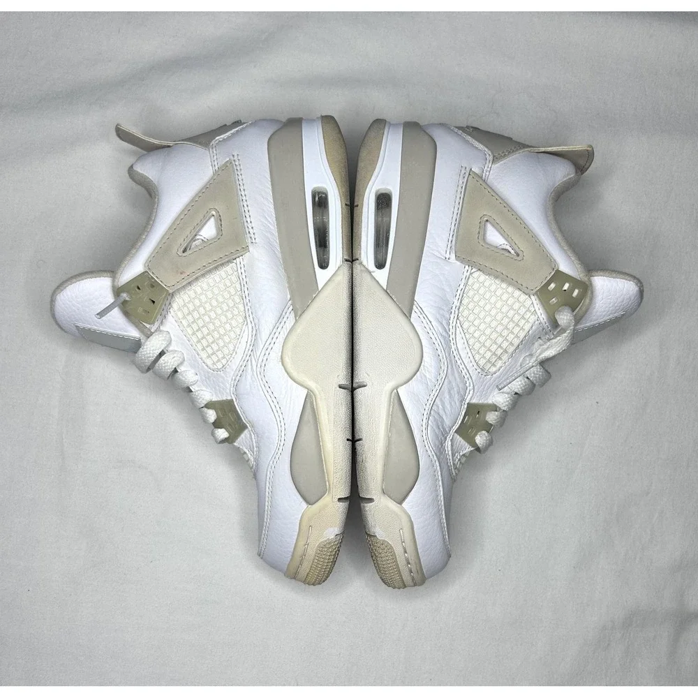Jordan 4 Retro Linen Sand Shoes Youth Size 5Y White Air Jordan 487724-118